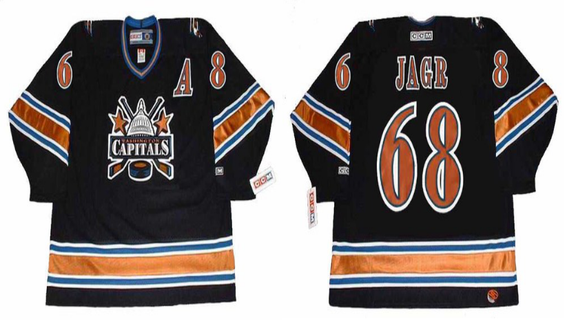 2019 Men Washington Capitals 68 Jagr black CCM NHL jerseys